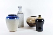 FOUR CONTEMPORARY STUDIO CERAM