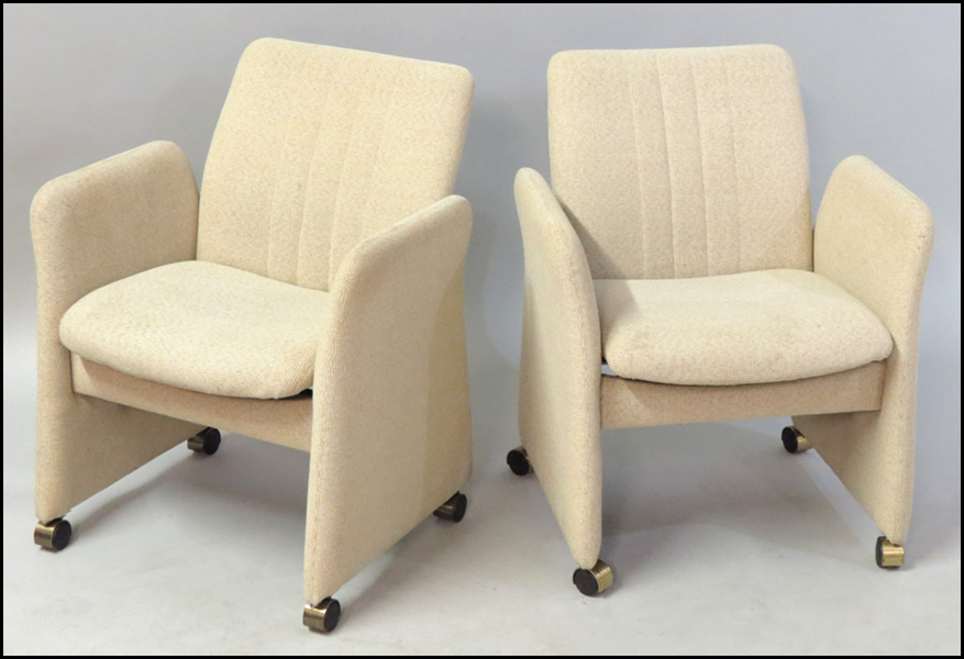 FOUR CONTEMPORARY UPHOLSTERED
