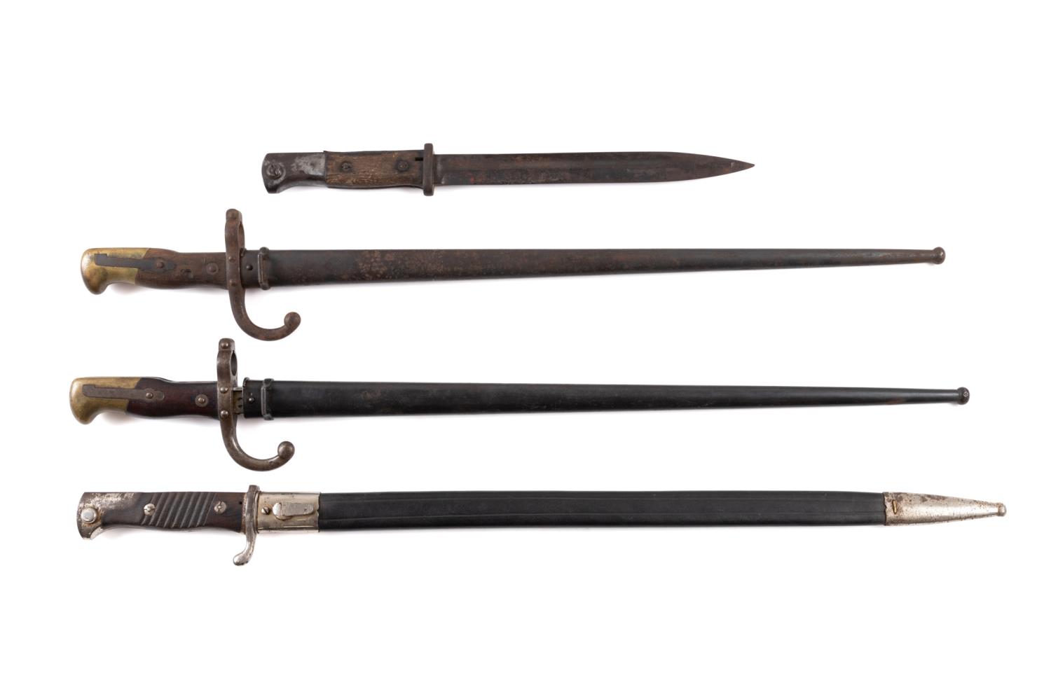FOUR CONTINENTAL BAYONETS, 2 GERMAN