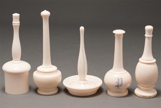 Four Continental carved ivory