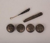 Four Continental circular silv