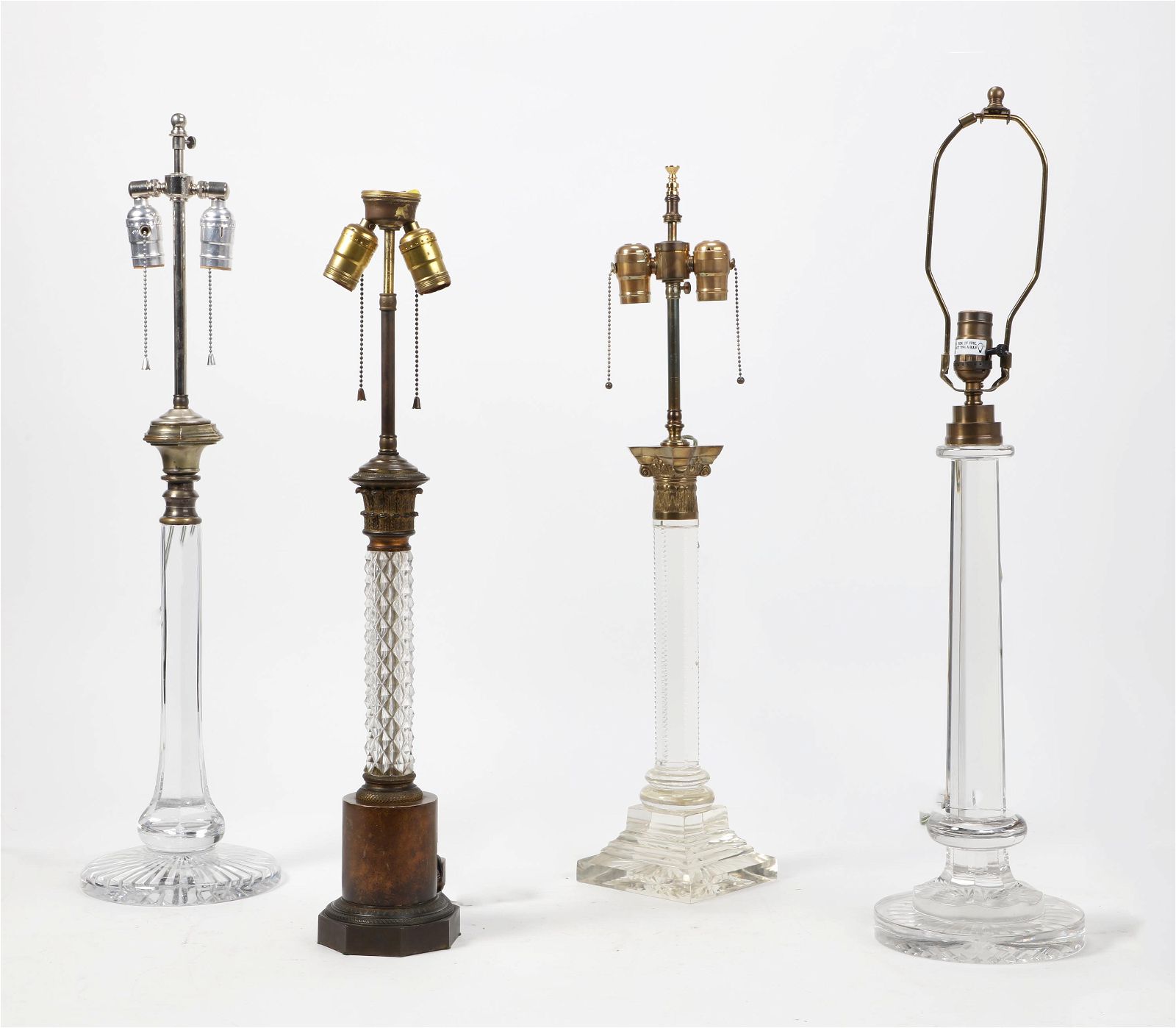 FOUR CONTINENTAL CLEAR GLASS