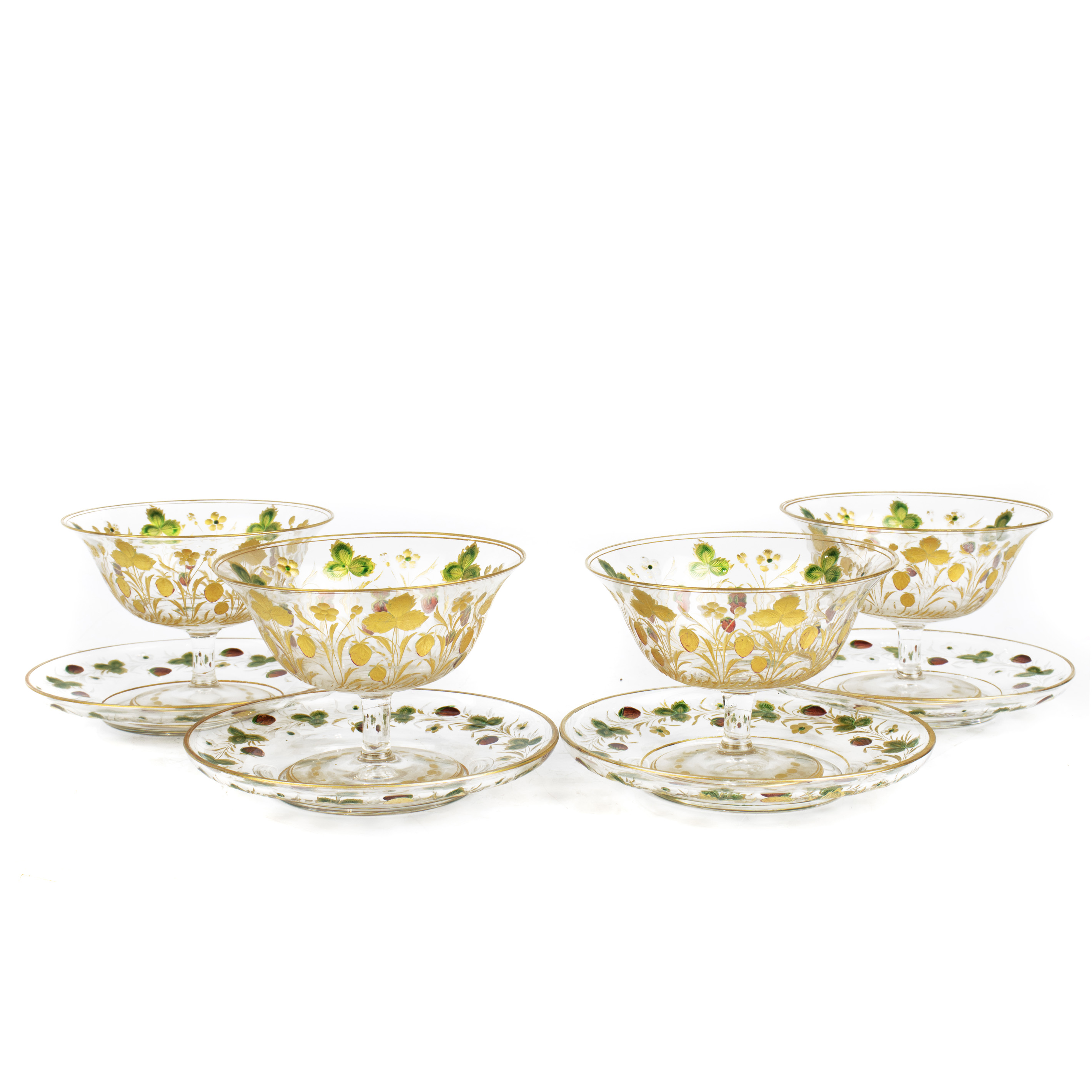 FOUR CONTINENTAL CUT, ENAMEL AND