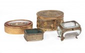 FOUR CONTINENTAL DRESSER BOXES