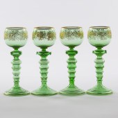 Four Continental Engraved and