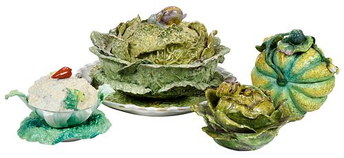 FOUR CONTINENTAL FAIENCE