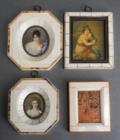 FOUR CONTINENTAL FRAMED PICTUR