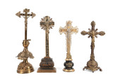 FOUR CONTINENTAL GILT METAL AN