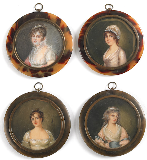 Four Continental miniature