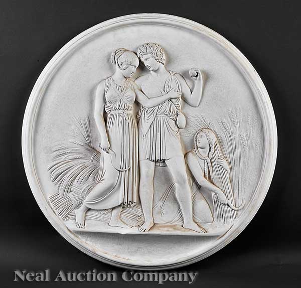 Four Continental Plaster Plaques of