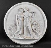 Four Continental Plaster Plaqu