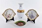 FOUR CONTINENTAL PORCELAIN CAB
