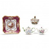 FOUR CONTINENTAL PORCELAINS A