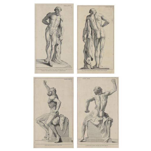 FOUR COPPERPLATE ENGRAVINGS FROM