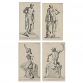 FOUR COPPERPLATE ENGRAVINGS FR