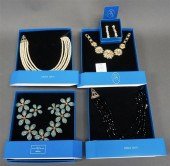 FOUR COSTUME NECKLACES BY HEID
