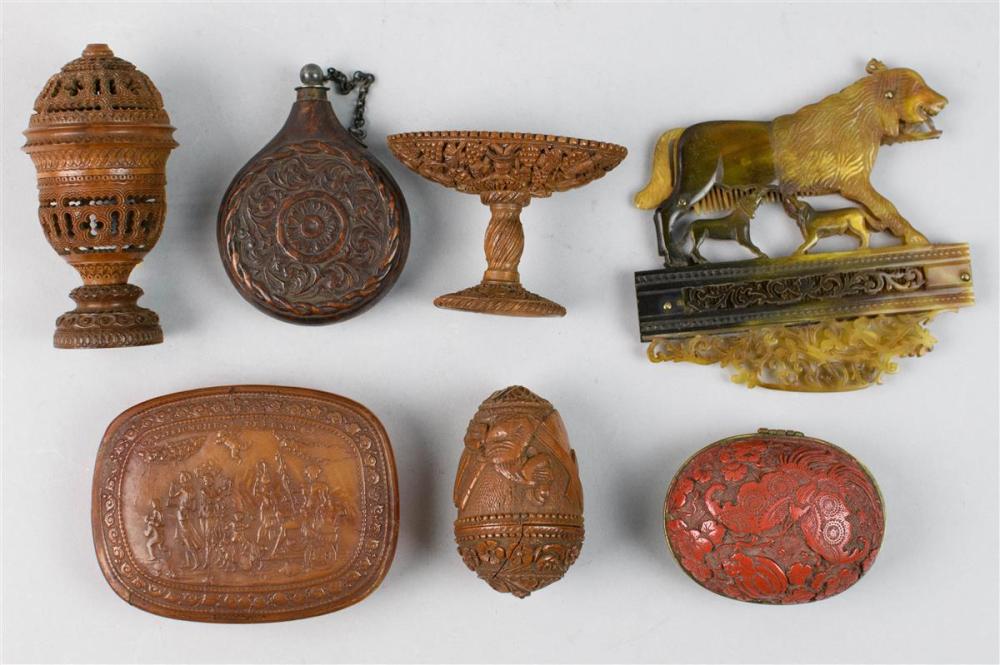 FOUR CURIOS, 19TH CENTURY AND