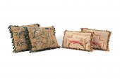 FOUR CUSTOM ANTIQUE WOOL TAPES
