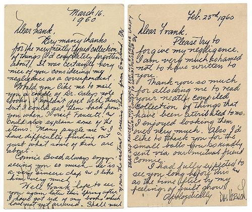FOUR DAI VERNON POSTCARDS.Vernon,