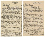 FOUR DAI VERNON POSTCARDS.Vern