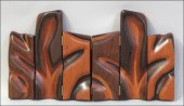 FOUR DAVID NAGEL WALL PLAQUES.