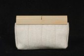 Four De Vecchi woven clutch pu