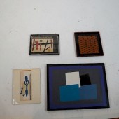 FOUR DECORATIVE AND ART ITEMSF