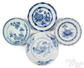 FOUR DELFTWARE PLATES/SHALLOW