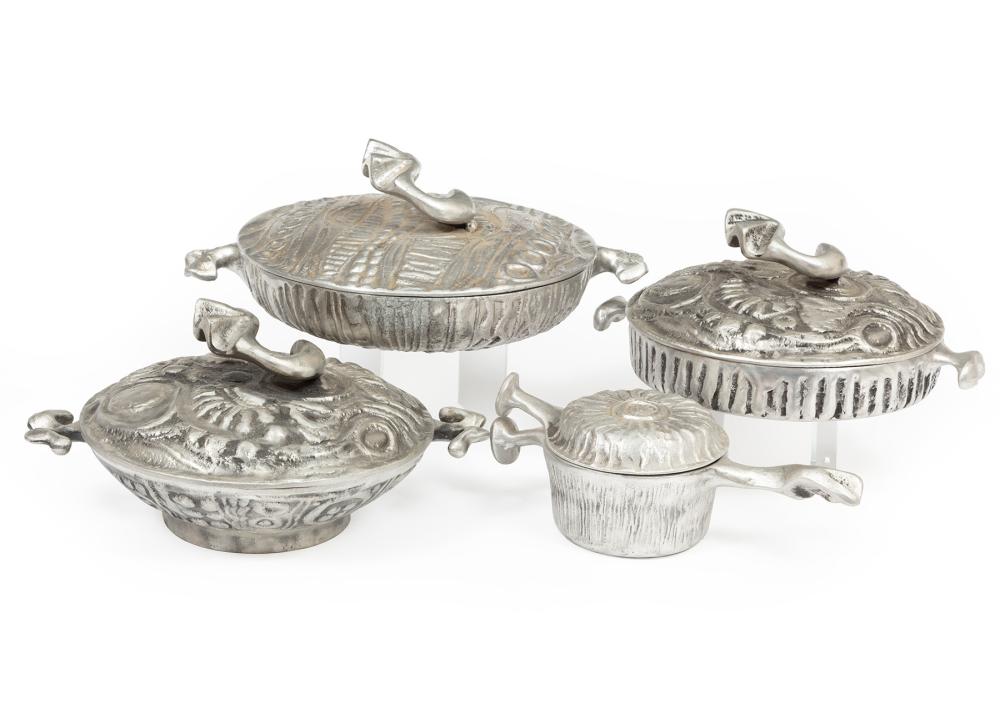 FOUR DON DRUMM CAST ALUMINUM