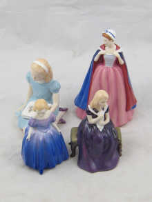 Four Doulton figurines Alice