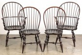 FOUR D.R. DIMES WINDSOR CHAIRS