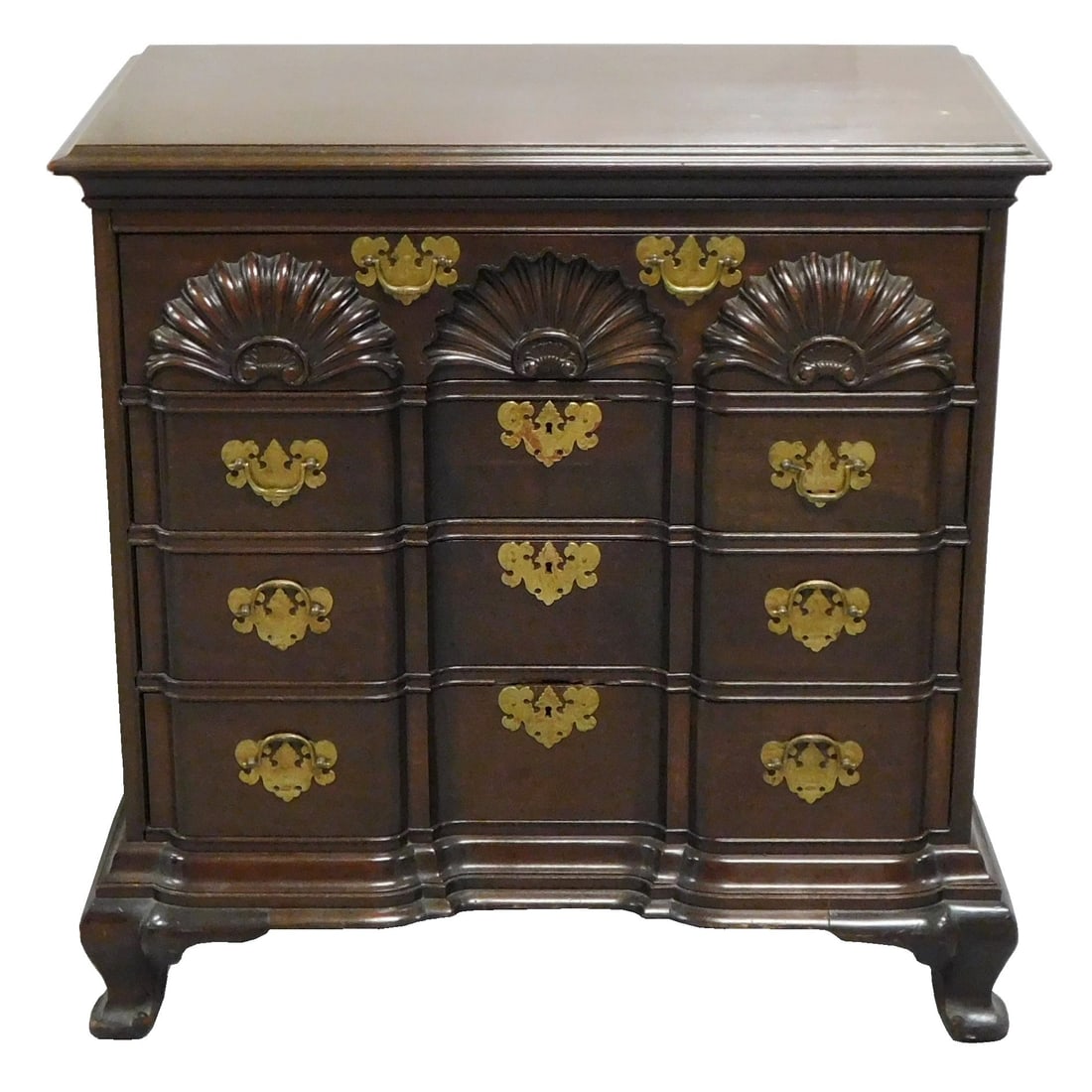 +FOUR DRAWER BLOCK FRONT CHEST,
