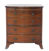 FOUR DRAWER BOWFRONT CHEST, 20