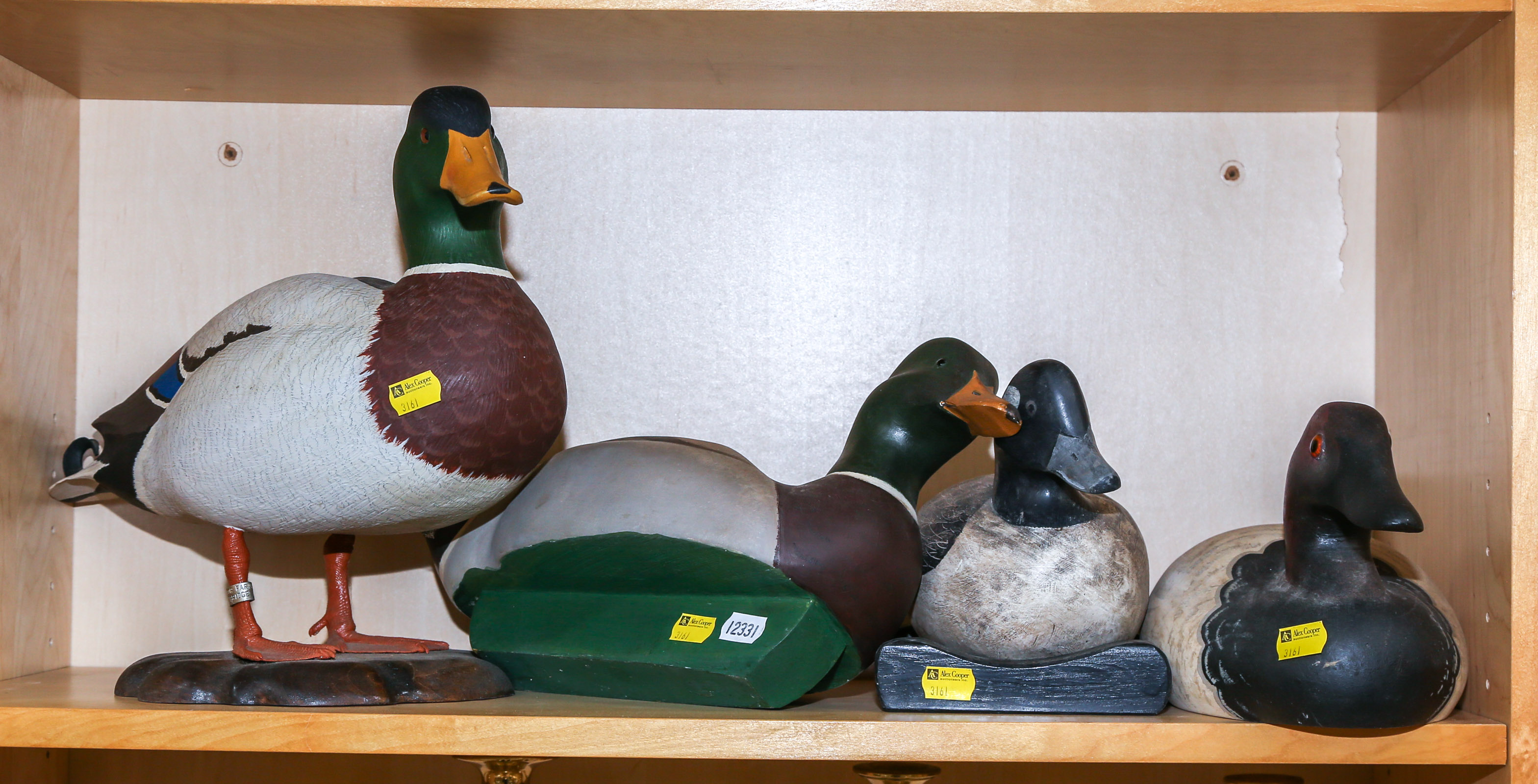 FOUR DUCK FIGURES Including a