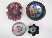 FOUR DUGAN IRIDESCENT CARNIVAL