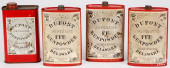 FOUR DUPONT GUNPOWDER TINS<br>