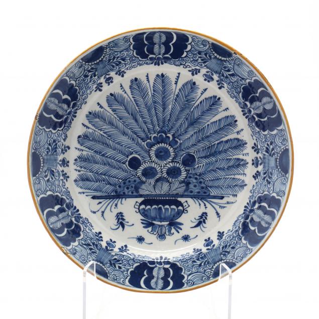 FOUR DUTCH DELFT BLUE AND WHITE