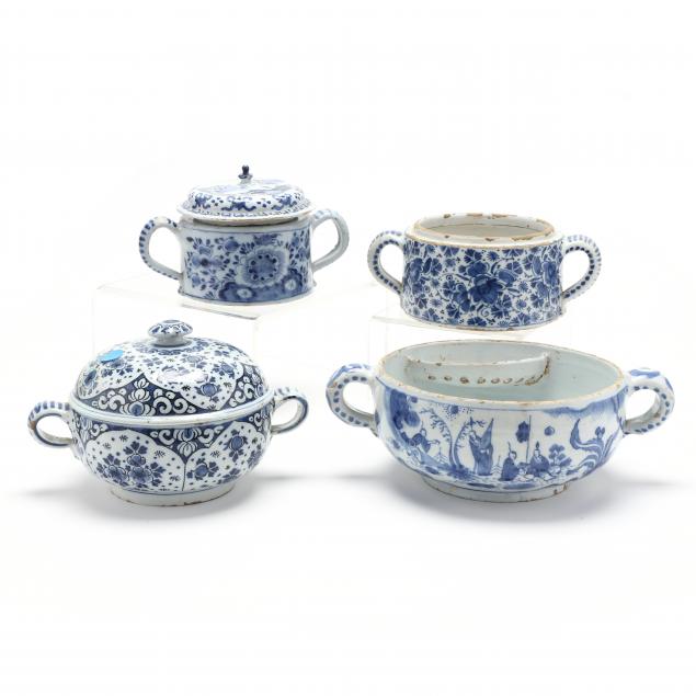 FOUR DUTCH DELFT SPICED WINE