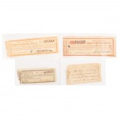 FOUR EARLY AMERICAN LOTTERY TI