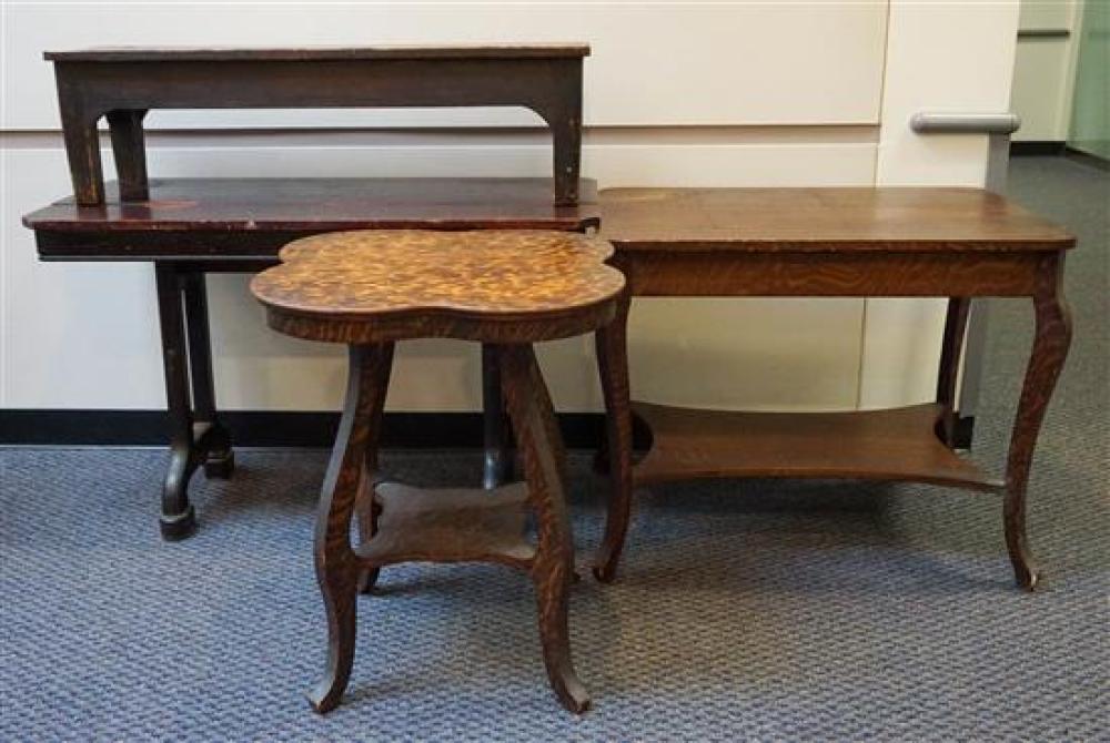 FOUR EARLY AMERICAN STYLE OAK