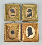 Four Early Framed Silhouettes