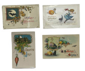 FOUR EARLY HALLOWEEN POSTCARDS
