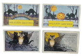 FOUR EARLY HORIZONTAL HALLOWEE
