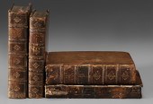 Four Early Leather Bound Books