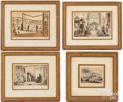 FOUR EARLY LITHOGRAPHSFour early