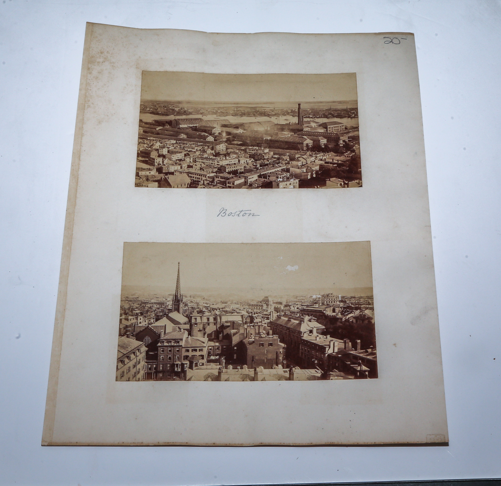 FOUR EARLY PHOTOGRAPHS OF BOSTON