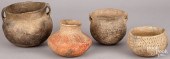 FOUR EARLY POTTERY BOWLSFour e