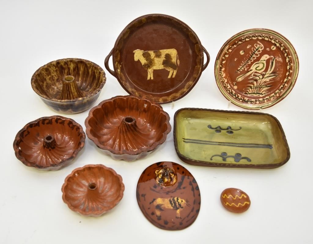 Four early Turks head molds,