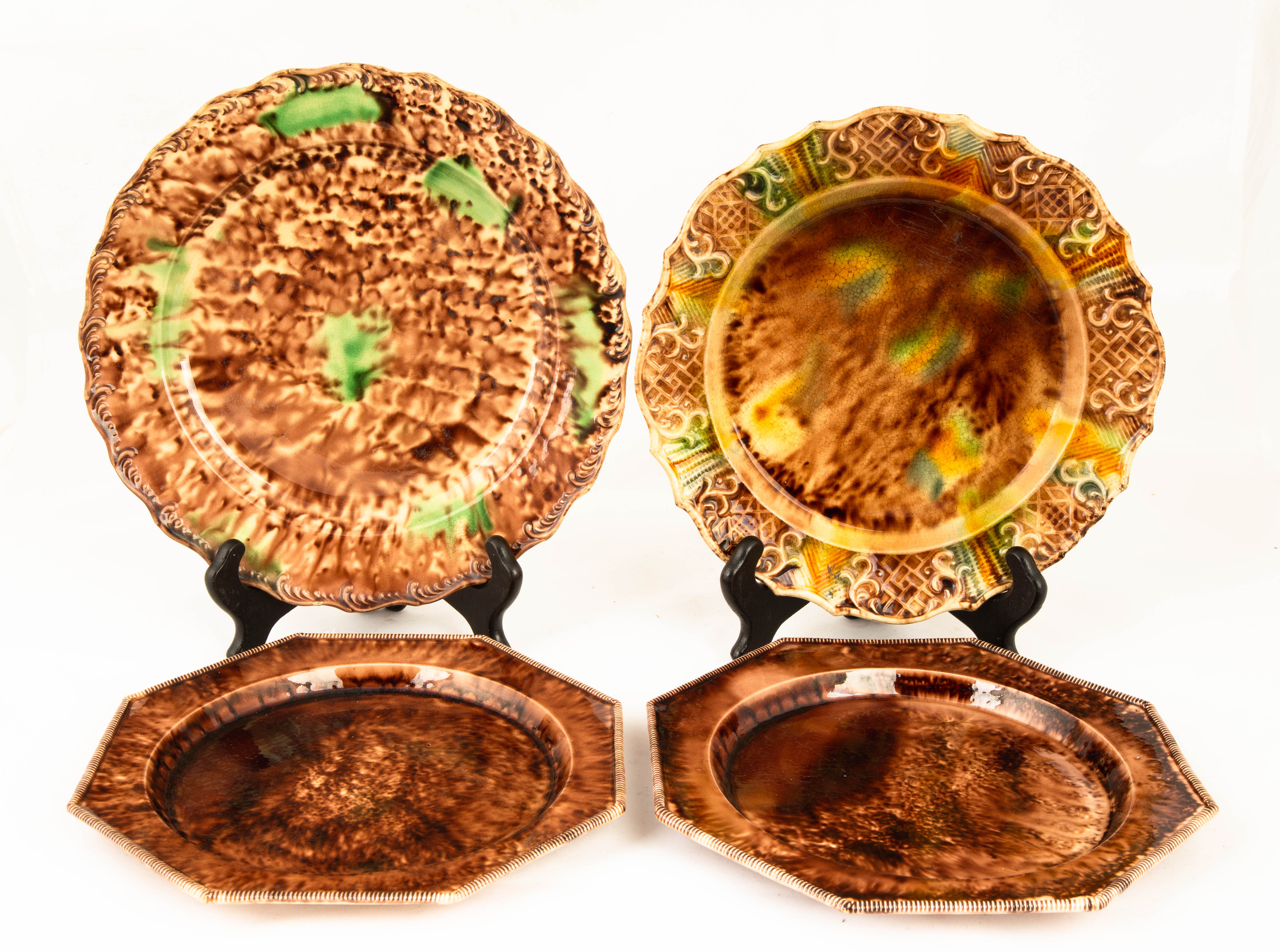 FOUR EARLY WEILDON PLATES 18th