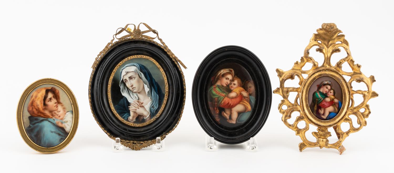 FOUR ECCLESIASTICAL MINITURE